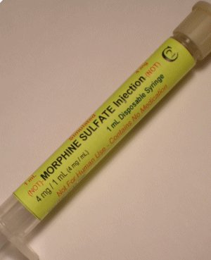 Simulated Morphine Sulfate (4mg/mL) Preload Syringe (5 syringes/ - Click Image to Close